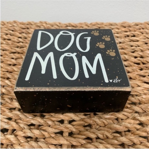 Dog Mom Small Wood Decor Desk or Hang Up
4” x 4” Small - Picture 2 of 5